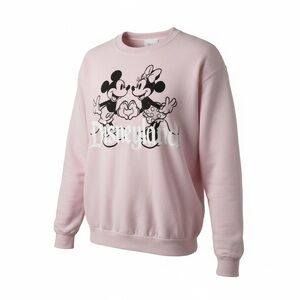 Disneyland Mickey & Minnie Sweatshirt – Women’s Large – Pink Valentines